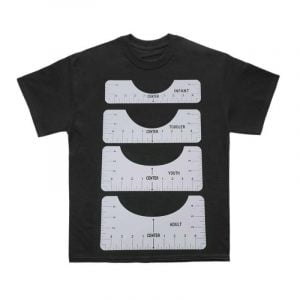 Régua para estampagem de tshirts