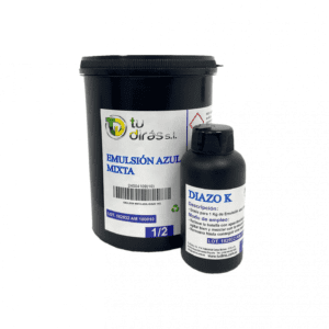 Emulsão de impressão Azul para serigrafia têxtil