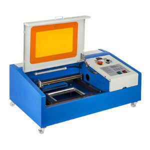 Maquina de corte a laser co2 40w portátil 4 rodas