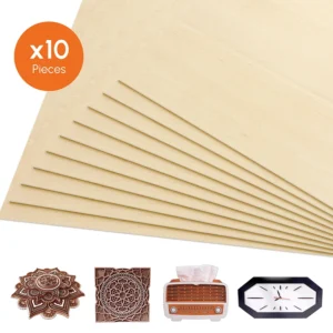 30*30cm 10 Unidades madeira para CNC gravação a laser