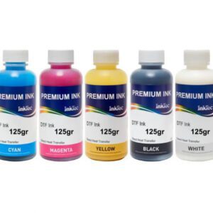 Tinta DTF 5 cores, 5 garrafas InkTec de 125ml